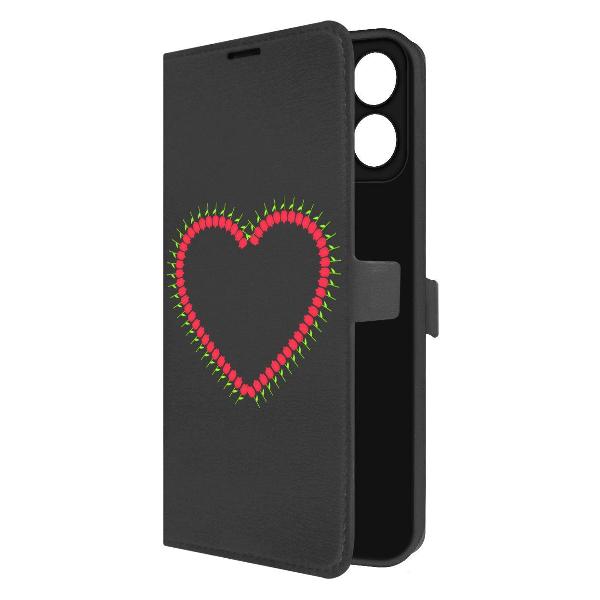 Изображение товара Чехол книжка Krutoff для Honor X7c сColor Heart Tulips