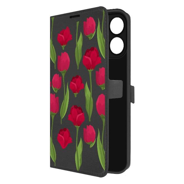 Изображение товара Чехол Krutoff Honor X6b Розы паттерн Изображение товара Чехол Krutoff Honor X6b Розы паттерн