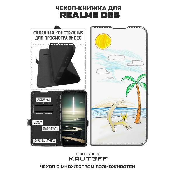 Изображение товара Чехол Krutoff Realme C65 Лемур на пляже