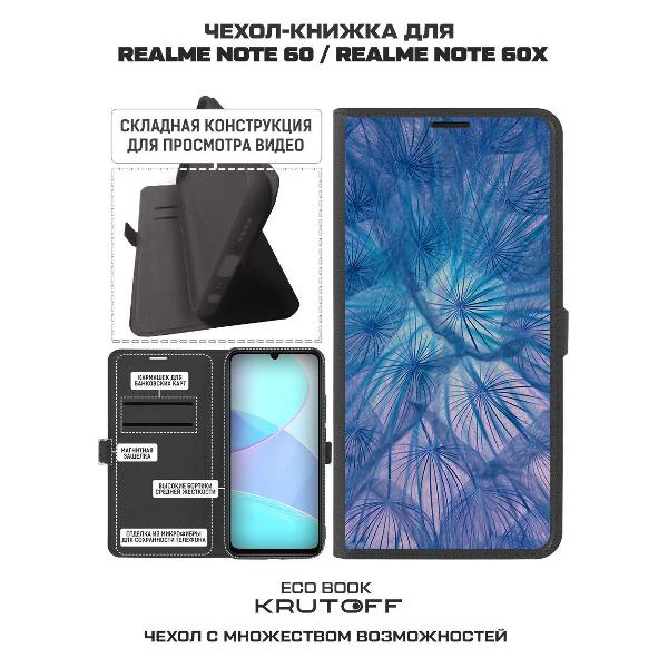 Изображение товара Чехол Krutoff Realme Note 60 Синий одуванчик
