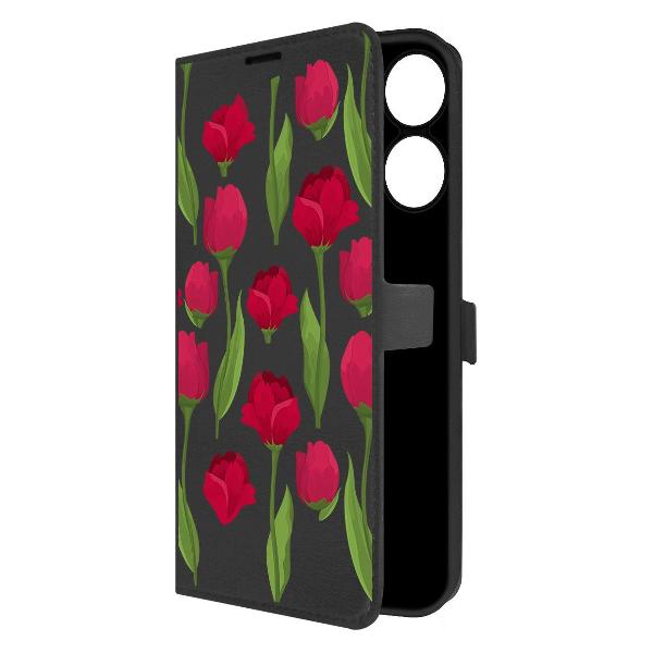 Изображение товара Чехол Krutoff Realme Note 60X Розы паттерн