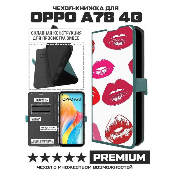 Изображение товара Чехол Krutoff Oppo A78 4G Губы паттерн 2 (490754)