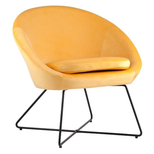 Изображение товара Кресло Stool Group Колумбия, вельвет, оранжевое