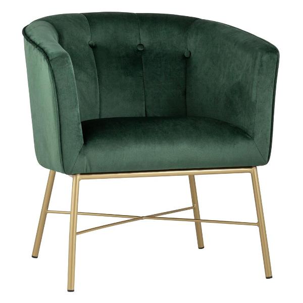 Изображение товара Кресло Stool Group Шале, велюр зеленое