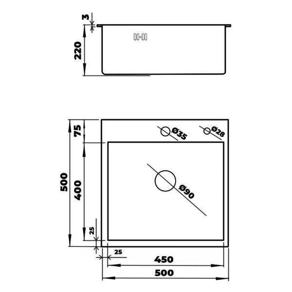 Изображение товара Мойка кухонная Wisent WGS35050B/W02-114B/W405B/W302644B