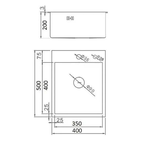 Изображение товара Мойка кухонная Wisent WS34050/W02-114/W405A/W302644
