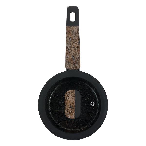 Изображение товара Ковш 1.3л/16см с крышкой (кованый алюминий) REGENT inox ALBERO