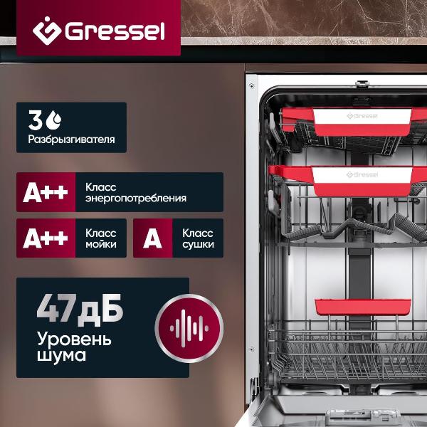 Изображение товара Встраиваемая посудомоечная машина Gressel UBB535