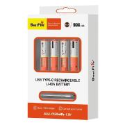 Изображение товара Аккумуляторные батарейки ААА мизинчики BESTFIRE BAT2-4