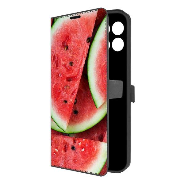 Изображение товара Чехол для смартфона Krutoff Honor X6a Арбуз из искусственной кожи с подставкой Изображение товара Чехол для смартфона Krutoff Honor X6a Арбуз из искусственной кожи с подставкой