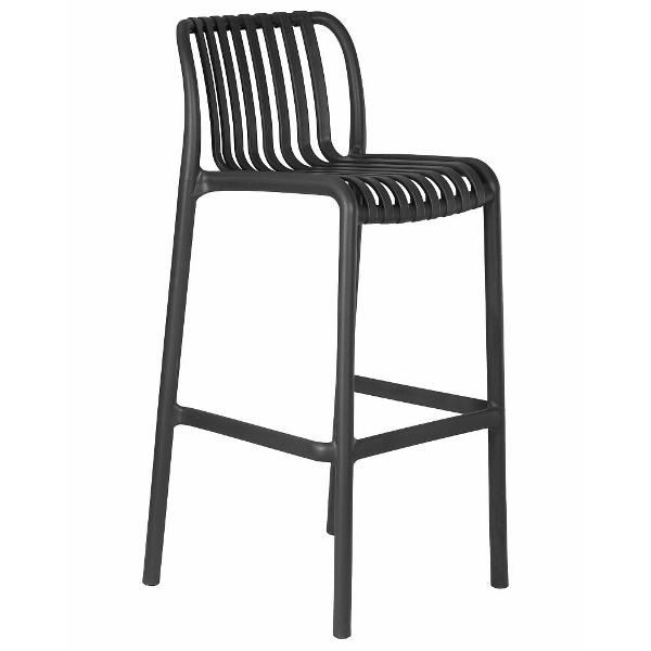 Изображение товара Стул для сада DOBRIN Chloe Bar LMZL-PP777 темно-серый