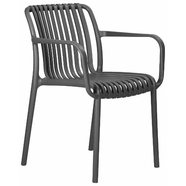 Изображение товара Стул для сада DOBRIN Walter Arm LMZL-PP776A темно-серый