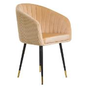 Изображение товара Стул обеденный DOBRIN Mary LM-7305 песочный велюр