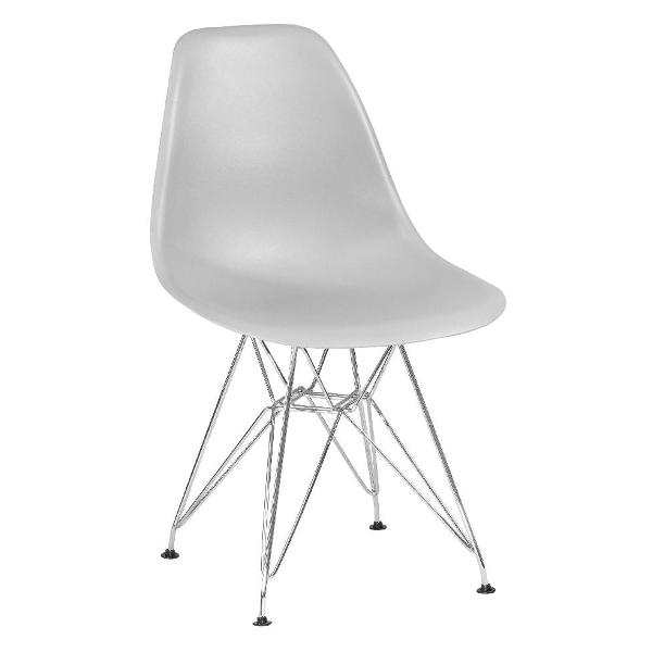 Изображение товара Стул обеденный DOBRIN DSR LMZL-PP638A хром/светло-серый