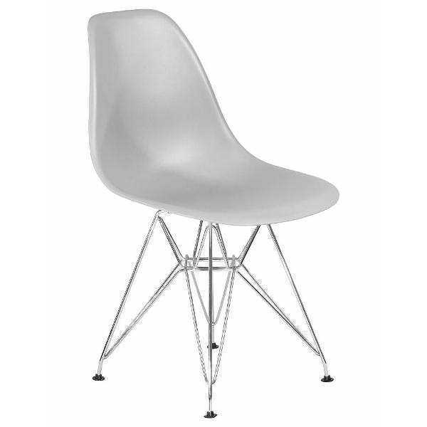 Изображение товара Стул обеденный DOBRIN DSR LMZL-PP638A хром/светло-серый