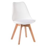 Изображение товара Стул обеденный DOBRIN Jerry Soft LMZL-PP635 светлый бук/белый