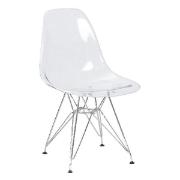 Изображение товара Стул обеденный DOBRIN DSR Casper LMZL-PC818A хром/прозрачный