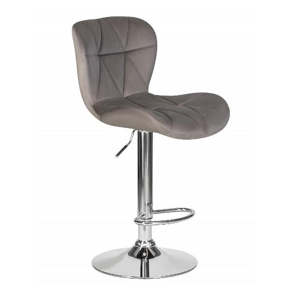 Изображение товара Стул барный DOBRIN Barny LM-5022 серый велюр