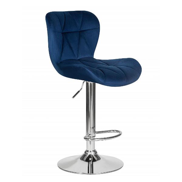 Изображение товара Стул барный DOBRIN Barny LM-5022 синий велюр