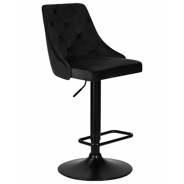 Изображение товара Стул барный DOBRIN Joseph Black LM-5021 черный велюр