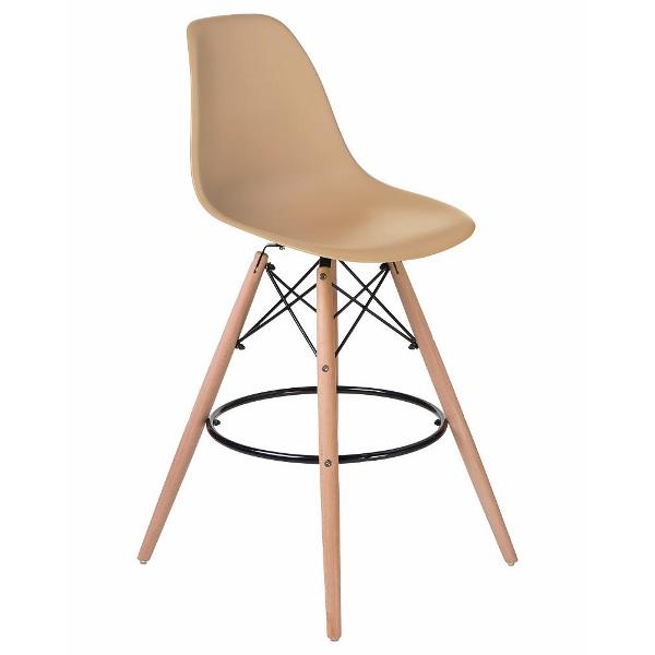 Изображение товара Стул барный DOBRIN DSW Bar LMZL-PP638G светлый бук/бежевый