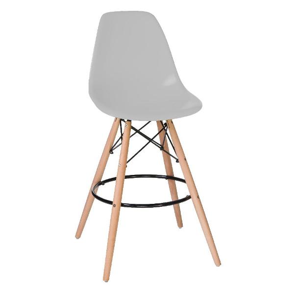 Изображение товара Стул барный DOBRIN Dsw Bar LMZL-PP638G светлый бук/светло-серый