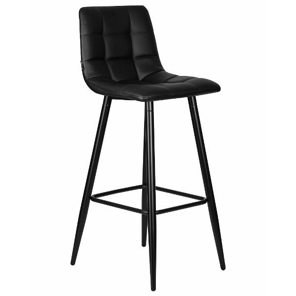 Изображение товара Стул барный DOBRIN Nicole LML-8078 черный матовый/черная экокожа