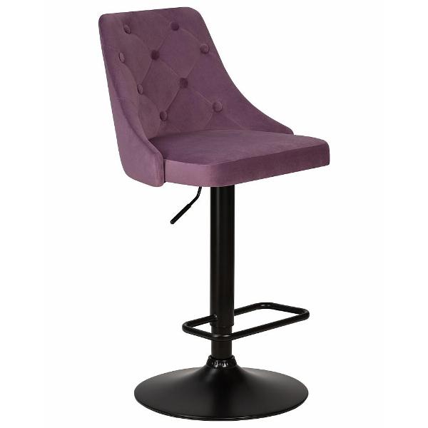 Изображение товара Стул барный DOBRIN Joseph Black LM-5021 пудрово-сиреневый велюр