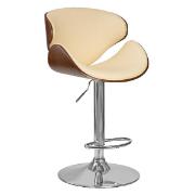 Изображение товара Стул барный DOBRIN Karter LMZ-4905 коричневое дерево/кремовый