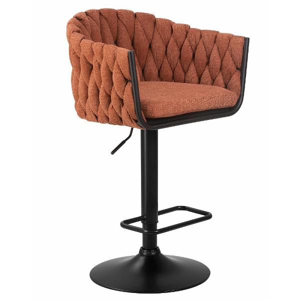Изображение товара Стул барный DOBRIN Leon LM-9690 оранжевая ткань