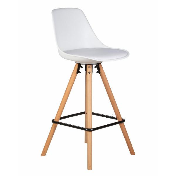 Изображение товара Стул барный DOBRIN Ronni LMZL-PP759A-1 светлый бук/белый