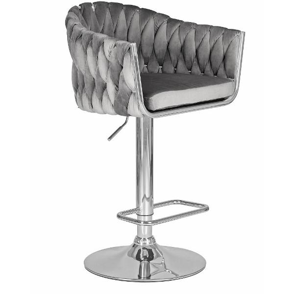 Изображение товара Стул барный DOBRIN Marcel LM-9692 серый велюр