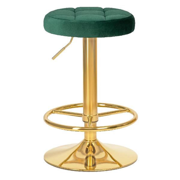 Изображение товара Стул барный DOBRIN Bruno Gold LM-5008 зеленый велюр