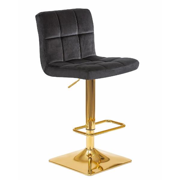Изображение товара Стул барный DOBRIN Goldie LM-5016 черный велюр