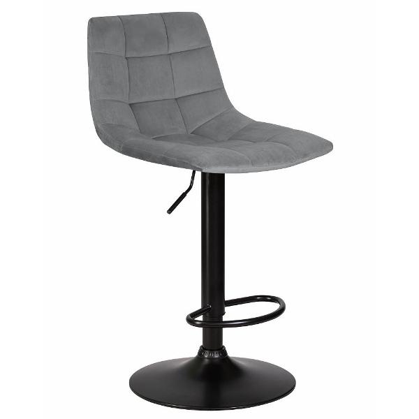 Изображение товара Стул барный DOBRIN Tailorack LM-5017 серый велюр