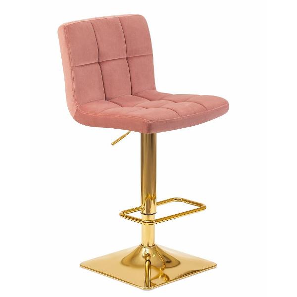 Изображение товара Стул барный DOBRIN Goldie LM-5016 пудрово-розовый велюр