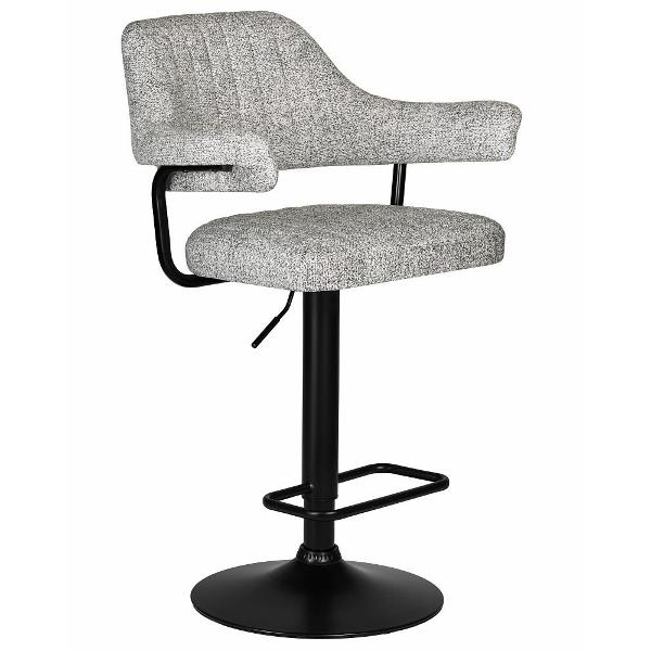 Изображение товара Стул барный DOBRIN Charly Black LM-5019 светло-серый твид