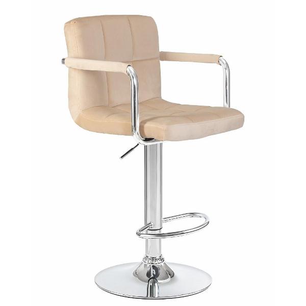 Изображение товара Стул барный DOBRIN Kruger Arm LM-5011 бежевый велюр