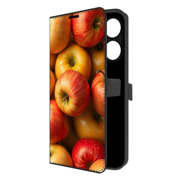 Изображение товара Чехол для смартфона, телефона Krutoff Eco Book для Xiaomi Redmi 13 Яблоки (626624)