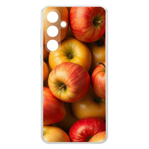 Изображение товара Чехол Krutoff Galaxy S23 FE силиконовый с рисунком "Яблоки" прозрачный Изображение товара Чехол Krutoff Galaxy S23 FE силиконовый с рисунком "Яблоки" прозрачный