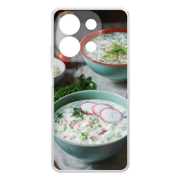 Изображение товара Чехол Krutoff Clear Case для Redmi Note 13 4G Окрошка Изображение товара Чехол Krutoff Clear Case для Redmi Note 13 4G Окрошка
