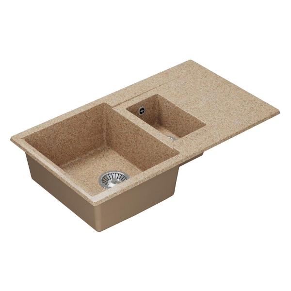 Изображение товара Мойка кухонная POLYGRAN BRIG-870 (№302 Песочная)