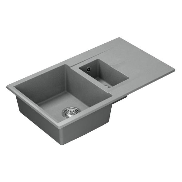 Изображение товара Мойка кухонная POLYGRAN BRIG-870 (№14 Серая)