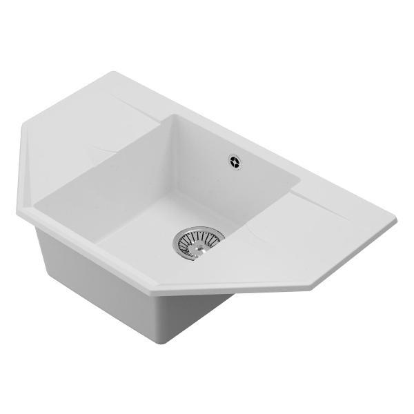 Изображение товара Мойка кухонная POLYGRAN RIFF-800 (№36 Белый Хлопок)