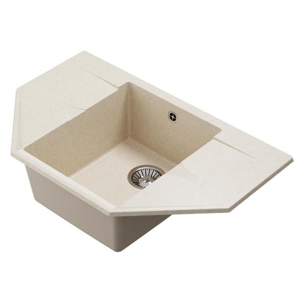 Изображение товара Мойка кухонная POLYGRAN RIFF-800 (№327 Кремовая)