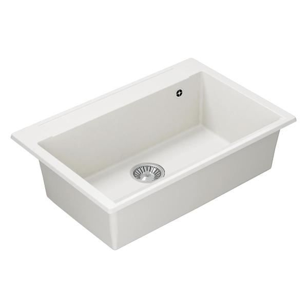 Изображение товара Мойка кухонная POLYGRAN ARGO-760 (№36 Белый Хлопок)