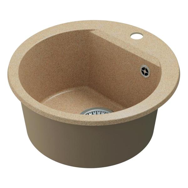 Изображение товара Мойка кухонная POLYGRAN ATOL-460 (№302 Песочная)