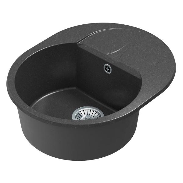 Изображение товара Мойка кухонная POLYGRAN ATOL-620 (№16 Черная)