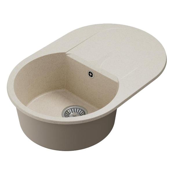 Изображение товара Мойка кухонная POLYGRAN ATOL-760 (№327 Кремовая)