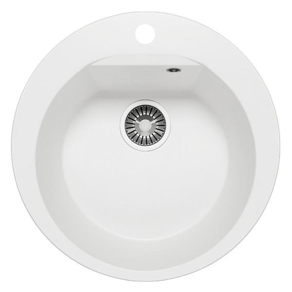 Изображение товара Мойка кухонная POLYGRAN ATOL-520 (№36 Белый Хлопок)